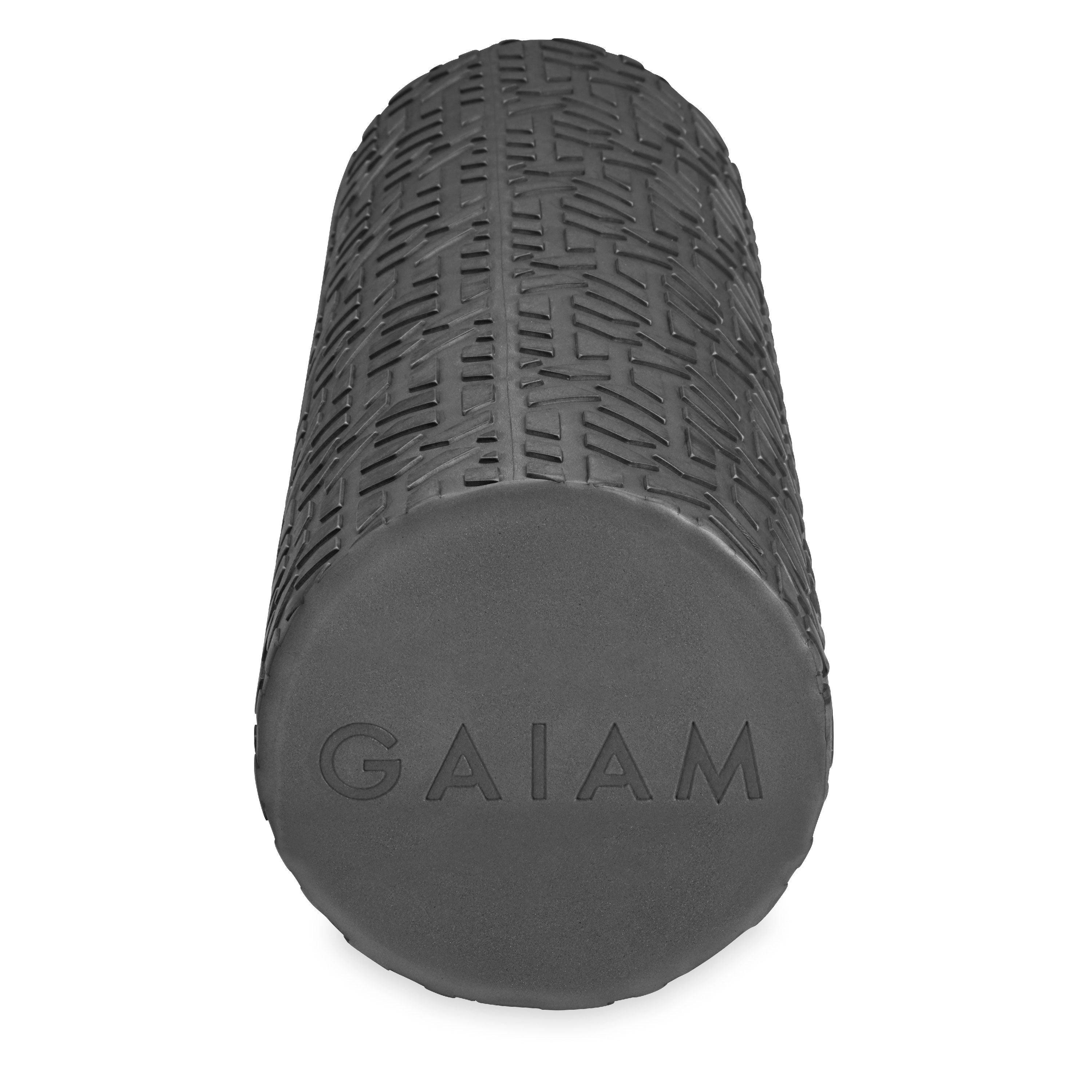 Gaiam 18in Textured Foam Roller side